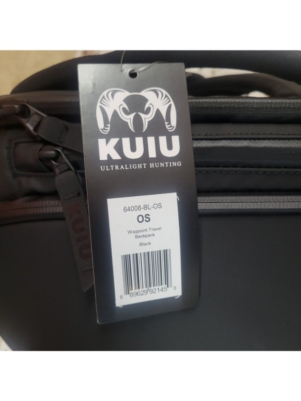 Kuiu Waypoint Travel Backpack Black Brand New - Picture 12 of 12
